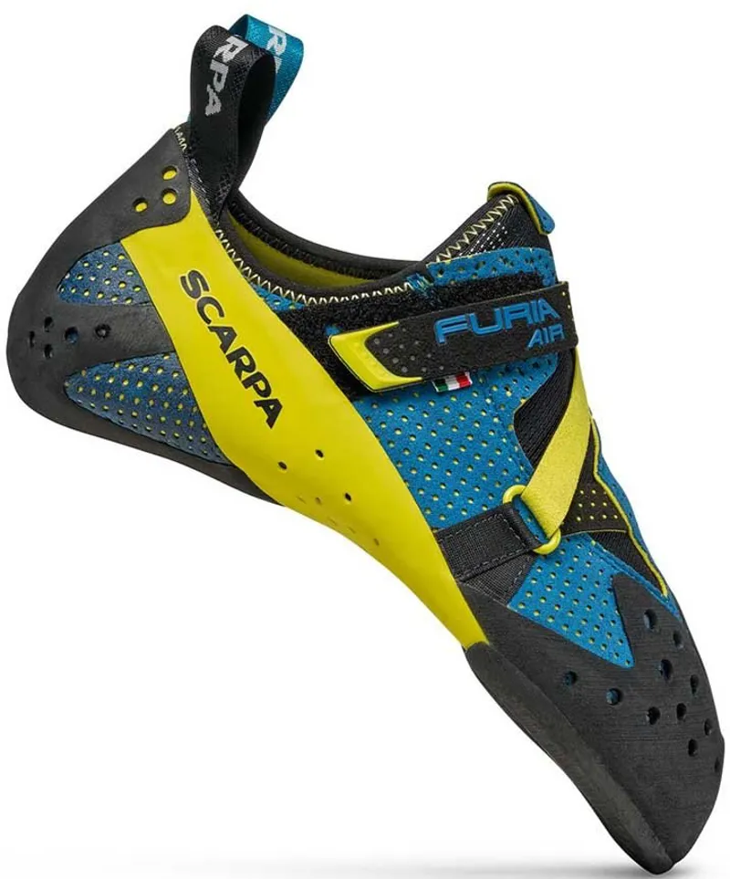 Scarpa Furia Air Climbing Shoes - Baltic Blue-Yellow